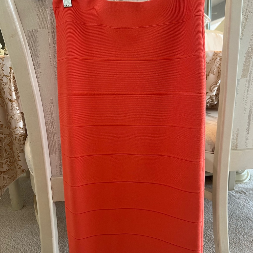 Elegant Orange Women's Skirt